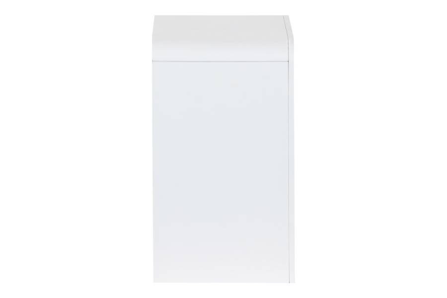 Κομοδίνο Zeplen pakoworld MDF σε λευκή απόχρωση 40x30x53εκ