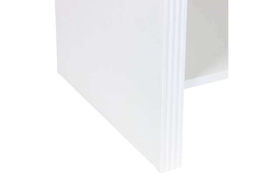 Κομοδίνο Zeplen pakoworld MDF σε λευκή απόχρωση 40x30x53εκ