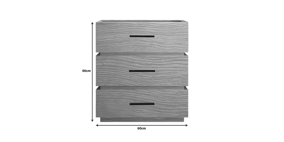 Κομοδίνο Sonlen pakoworld mdf σε oak απόχρωση 60x40x66εκ