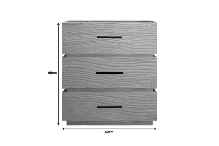 Κομοδίνο Sonlen pakoworld mdf σε oak απόχρωση 60x40x66εκ