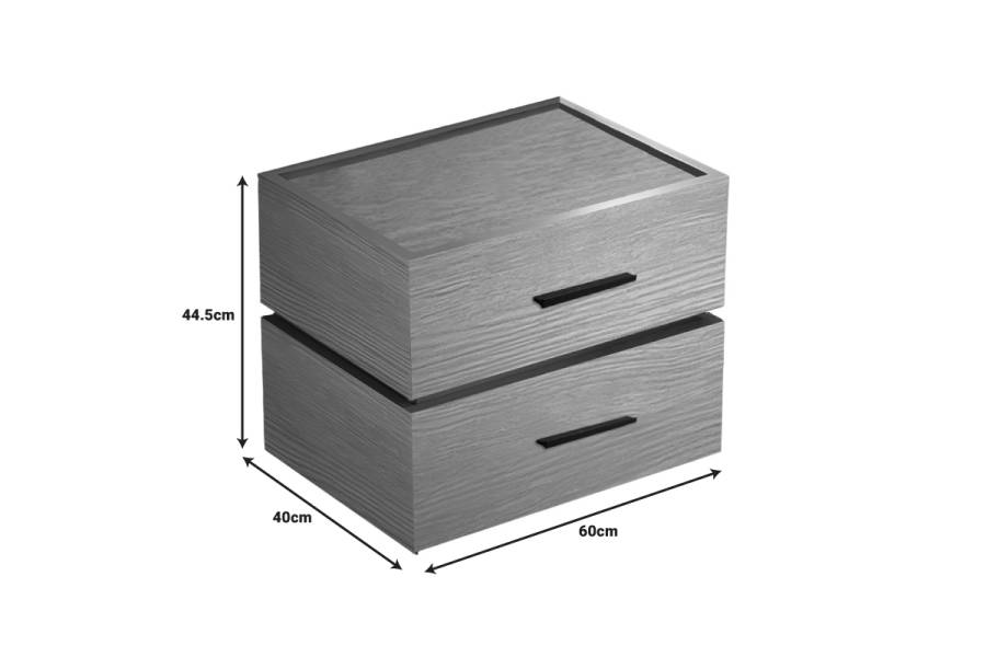 Κομοδίνο Sonlen pakoworld mdf σε oak απόχρωση 60x40x44.5εκ