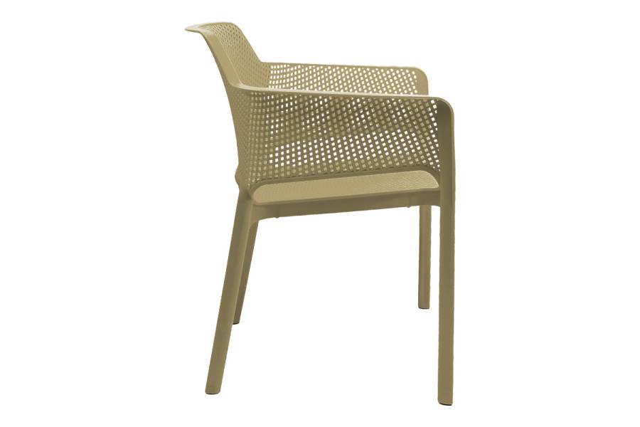 Πολυθρόνα Oviez pakoworld pp σε cappuccino απόχρωση 59x58x79εκ