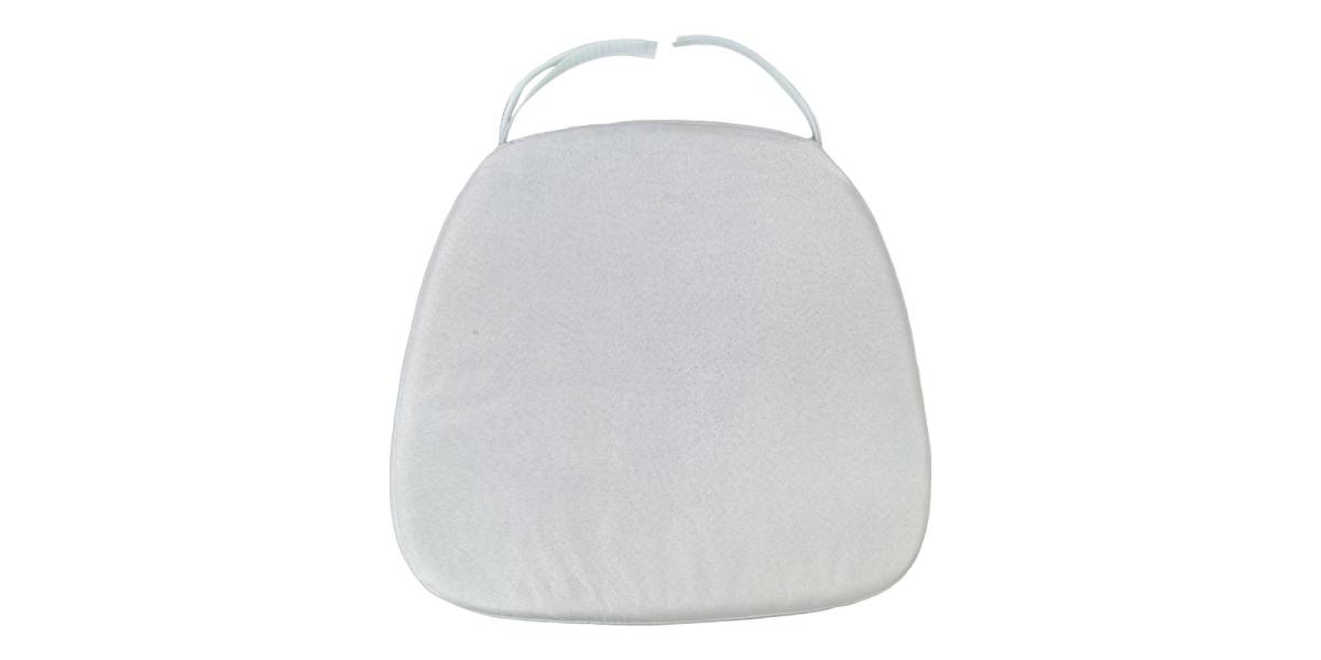 Μαξιλάρι Tiffany pakoworld ύφασμα σε λευκή απόχρωση 40.5x38.5x4εκ