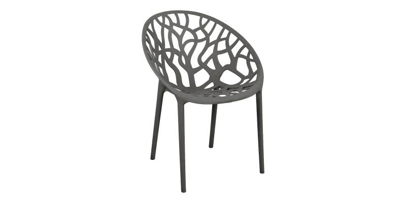 Πολυθρόνα Daren pakoworld pp σε ανθρακί απόχρωση 59x60x79,5εκ