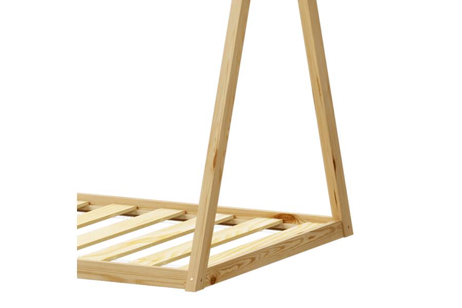 Παιδικό κρεβάτι Lilly τ.Montessori pakoworld ξύλο πεύκου σε φυσική απόχρωση 90x190εκ