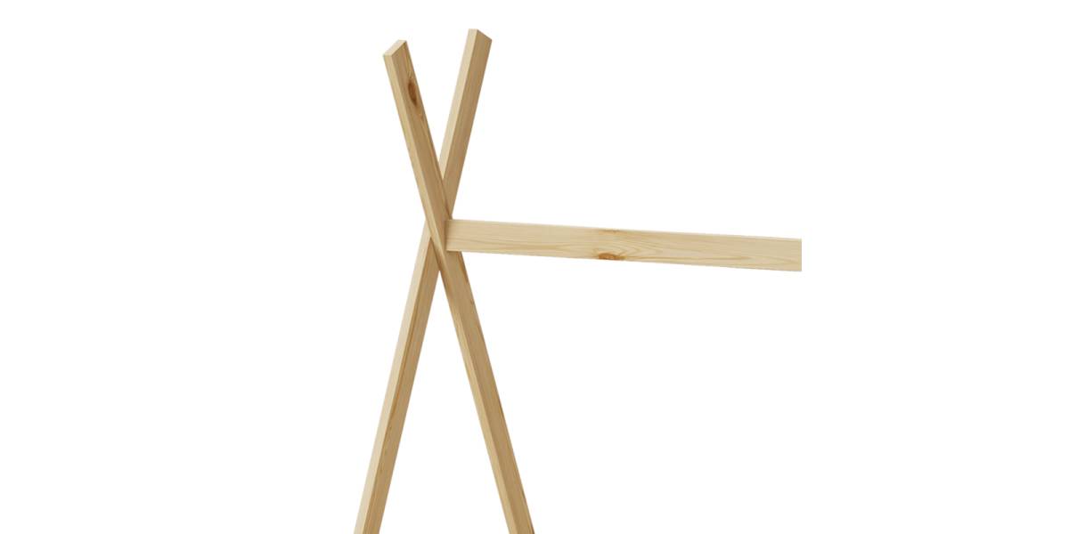 Παιδικό κρεβάτι Lalitto τ.Montessori με 2 συρτάρια τ.Montessori pakoworld ξύλο πεύκου σε φυσική απόχρωση 90x190εκ