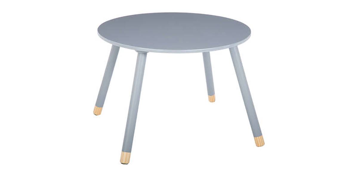 Παιδικό τραπεζάκι Playful pakoworld γκρι-φυσικό Φ60x43.5εκ