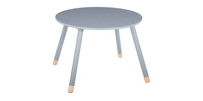 Παιδικό τραπεζάκι Playful pakoworld γκρι-φυσικό Φ60x43.5εκ