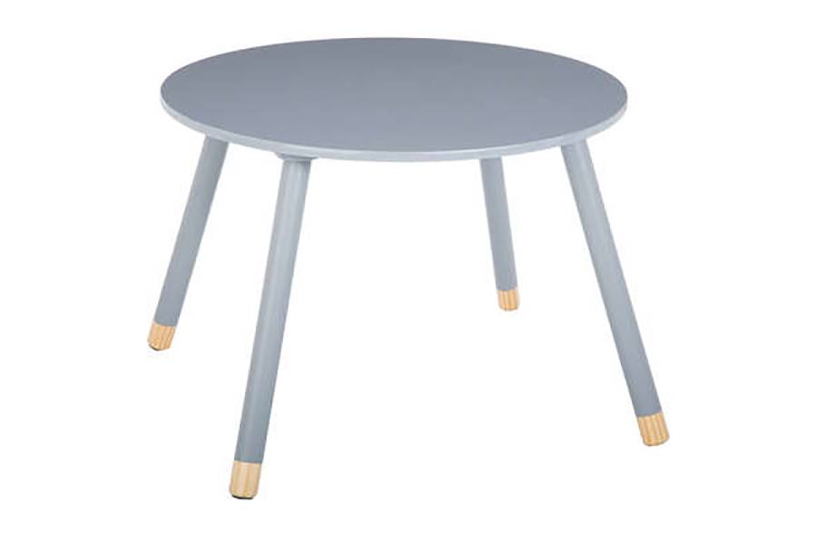 Παιδικό τραπεζάκι Playful pakoworld γκρι-φυσικό Φ60x43.5εκ