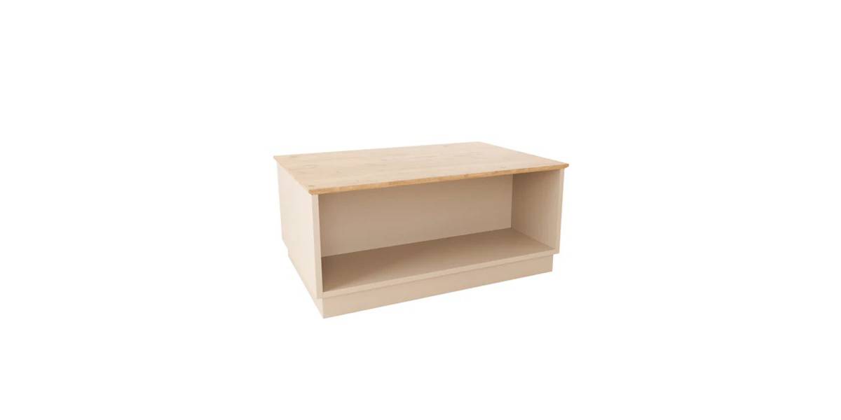 Τραπέζι Monik pakoworld σε oak-ανοιχτό γκρι απόχρωση 90x56x40εκ