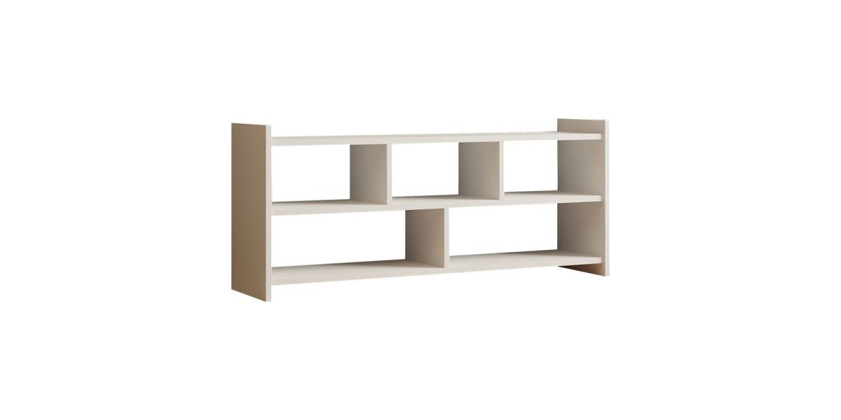 Έπιπλο τηλεόρασης Kapri pakoworld σε λευκή απόχρωση 120x28x55εκ