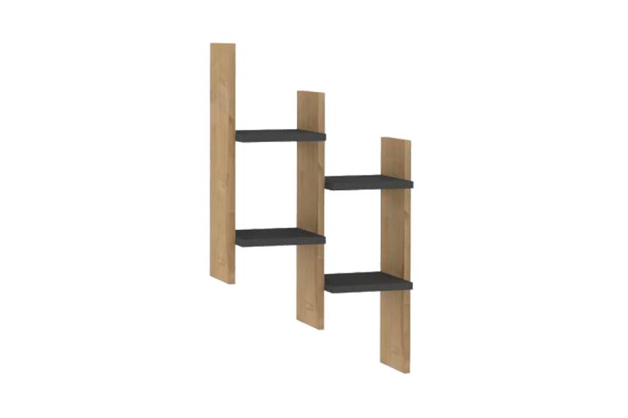 Ραφιέρα τοίχου Tabal pakoworld σε oak απόχρωση 49.4x14.5x85εκ