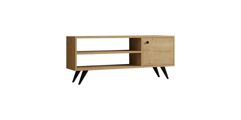Έπιπλο τηλεόρασης Wison pakoworld σε oak απόχρωση 120x29x50εκ