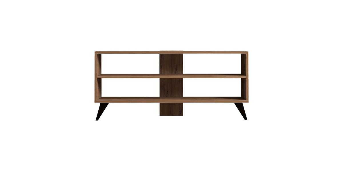 Έπιπλο τηλεόρασης Prestige pakoworld σε sonoma απόχρωση 120x29,6x50εκ