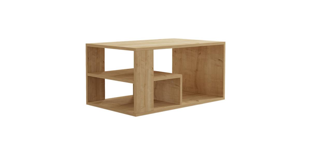 Τραπέζι σαλονιού Sobu pakoworld σε oak απόχρωση 80x50x40εκ