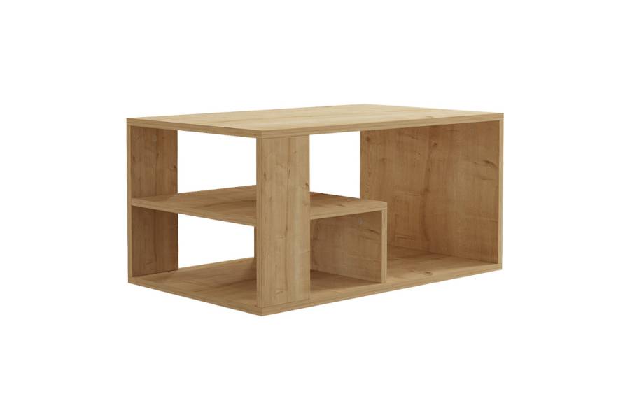 Τραπέζι σαλονιού Sobu pakoworld σε oak απόχρωση 80x50x40εκ