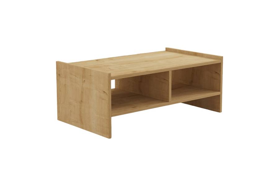 Τραπέζι σαλονιού Tiena pakoworld σε oak απόχρωση 90x50x35εκ