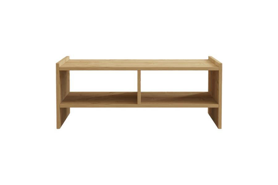 Τραπέζι σαλονιού Tiena pakoworld σε oak απόχρωση 90x50x35εκ