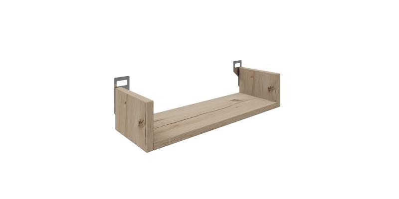 Ραφιέρα τοίχου Derva pakoworld σε oak απόχρωση 45x15x10cm