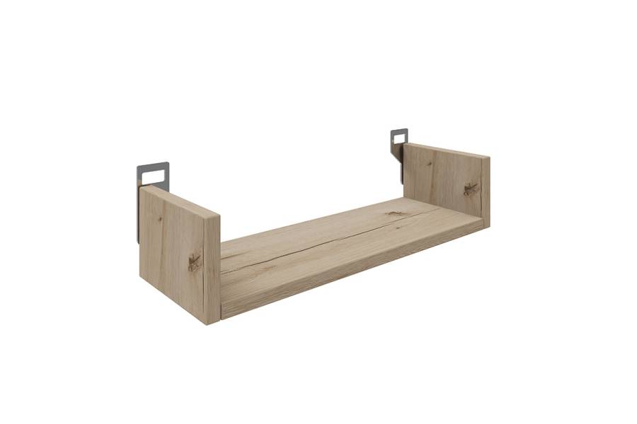 Ραφιέρα τοίχου Derva pakoworld σε oak απόχρωση 45x15x10cm