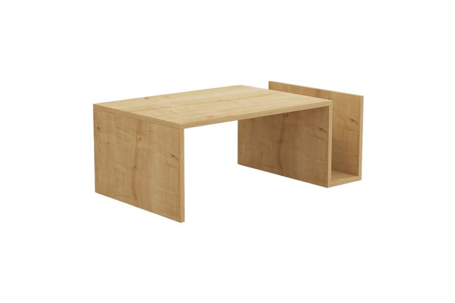 Τραπέζι σαλονιού Poko pakoworld σε oak απόχρωση 86.8x50x32,4εκ