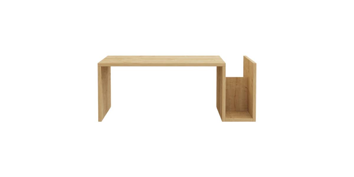 Τραπέζι σαλονιού Poko pakoworld σε oak απόχρωση 86.8x50x32,4εκ