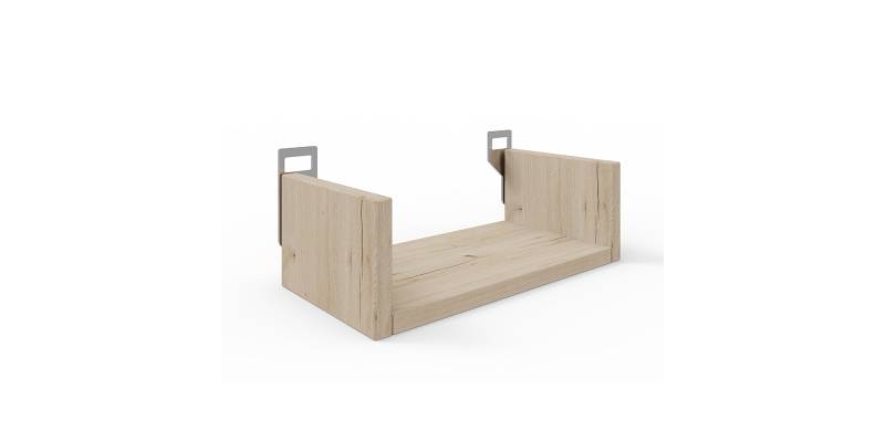 Ραφιέρα τοίχου Derva pakoworld σε oak απόχρωση 30x15x10cm
