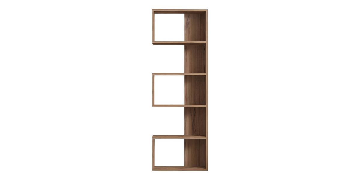 Βιβλιοθήκη Cascade pakoworld σε sonoma απόχρωση 51.8x22x150εκ