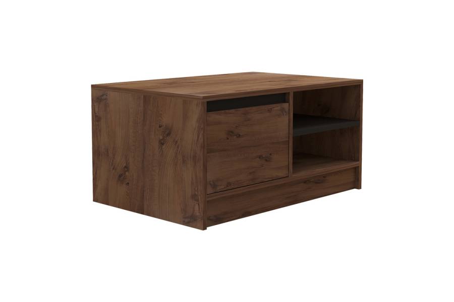 Τραπέζι σαλονιού Narli pakoworld σε sonoma απόχρωση 90x60x45εκ