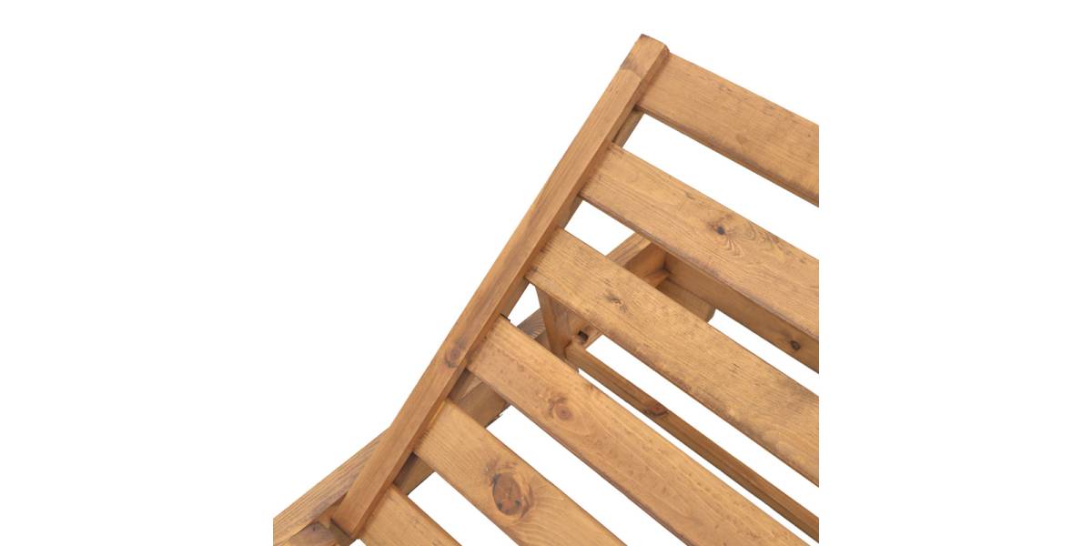 Ξαπλώστρα Zalka pakoworld L1 σε καρυδί απόχρωση 66x197x28εκ