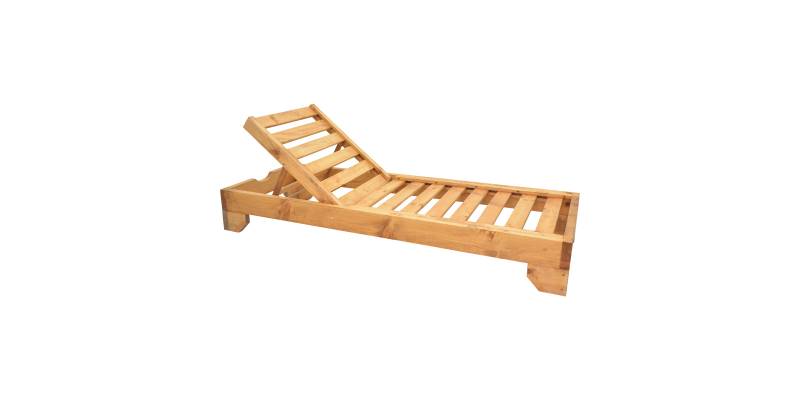 Ξαπλώστρα Zalka pakoworld L1 σε φυσική απόχρωση 66x197x28εκ