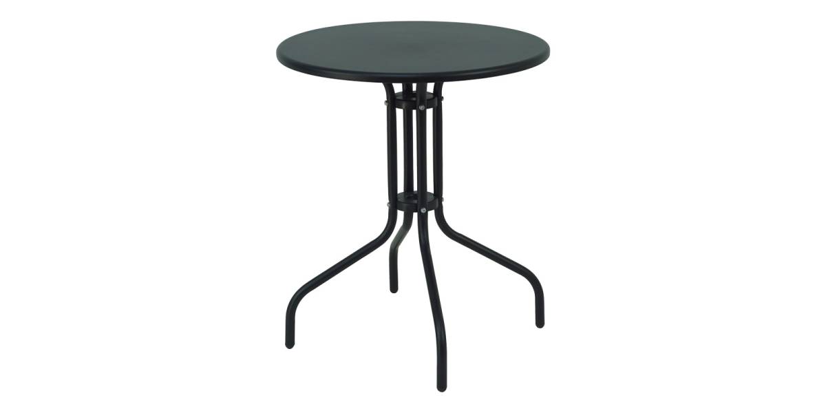 Τραπεζαρία Vergo-Chari pakoworld σετ 3τεμ μέταλλο σε μαύρη απόχρωση