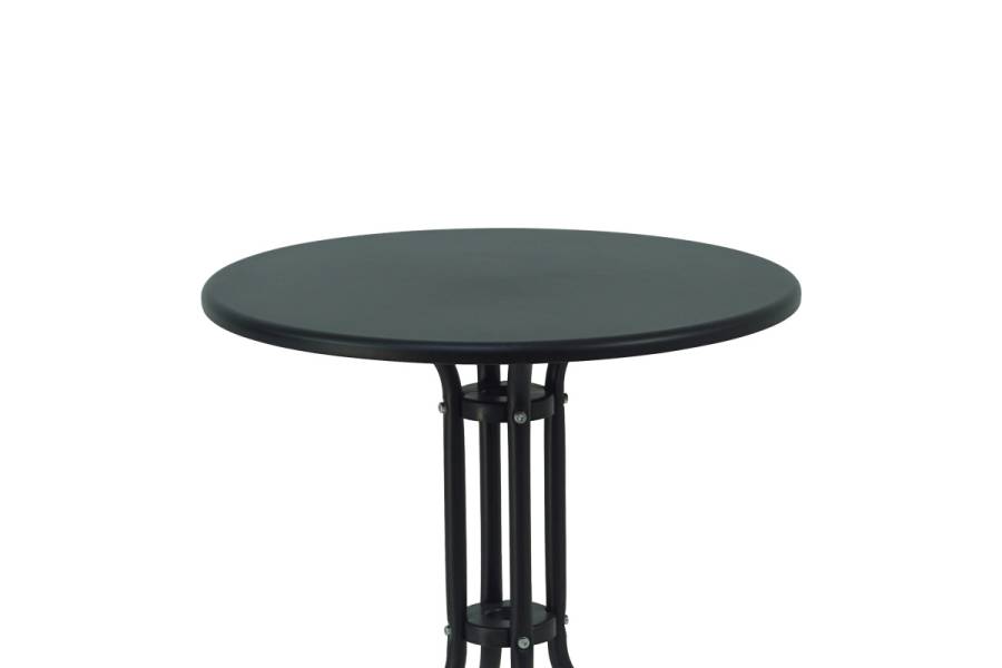 Τραπεζαρία Vergo-Chari pakoworld σετ 3τεμ μέταλλο σε μαύρη απόχρωση