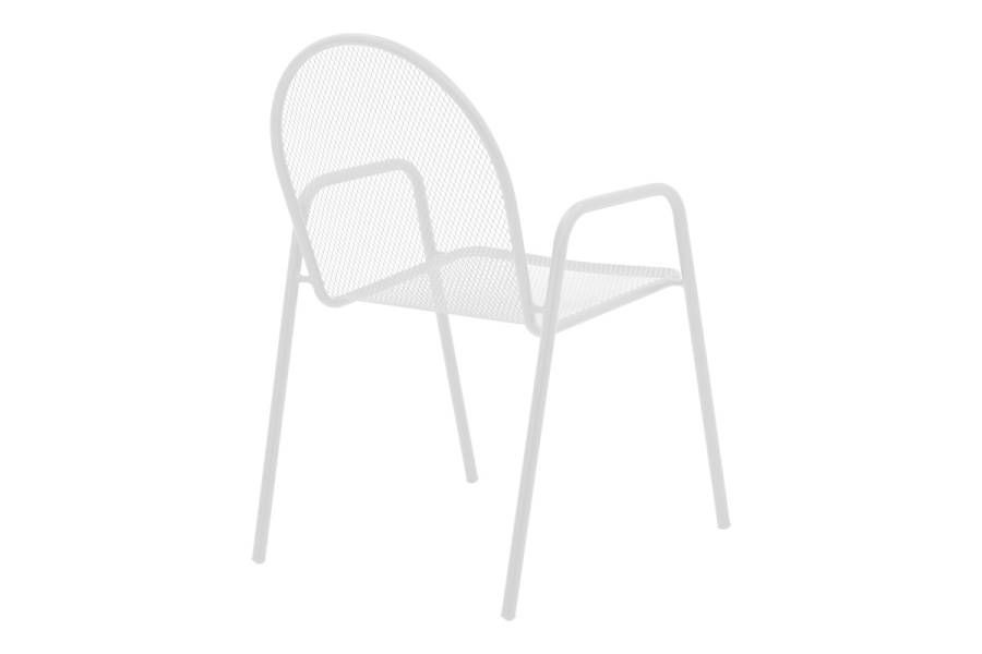 Τραπεζαρία Watson-Tarete pakoworld σετ 3τεμ μέταλλο σε λευκή απόχρωση 70x70x70εκ