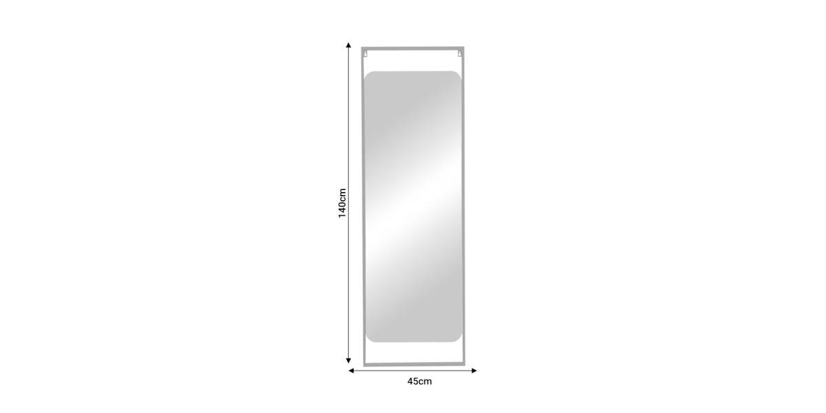 Καθρέπτης Piza Inart χρυσό μέταλλο 45x2x140εκ