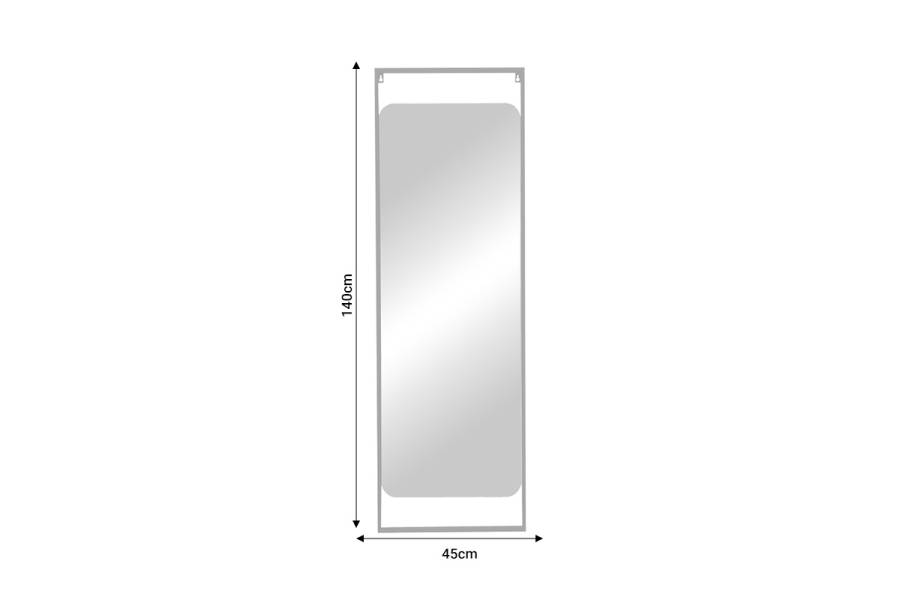 Καθρέπτης Piza Inart χρυσό μέταλλο 45x2x140εκ