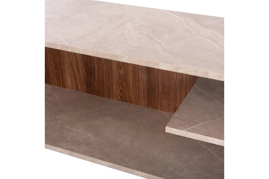ΣΥΝΘΕΤΟ ΤΗΛΕΟΡΑΣΗΣ EDELIE HM8908.14 ΜΕΛΑΜΙΝΗ ΓΚΡΙ STONE TEXTURE-ΦΥΣΙΚΟ 150x29,5x120Υεκ.
