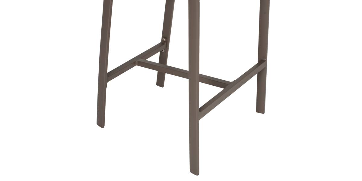 ΣΚΑΜΠΟ ΑΛΟΥΜΙΝΙΟΥ MIRI ΣΑΜΠΑΝΙ ΜΕ ΜΠΡΑΤΣΑ RATTAN & TEXTLINE 56x58x105Yεκ.HM5892.23