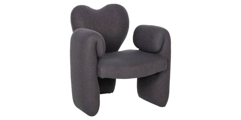 ΠΟΛΥΘΡΟΝΑ HARTT HM9777.01 ΓΚΡΙ TEDDY ΥΦΑΣΜΑ 84x74x87Yεκ.