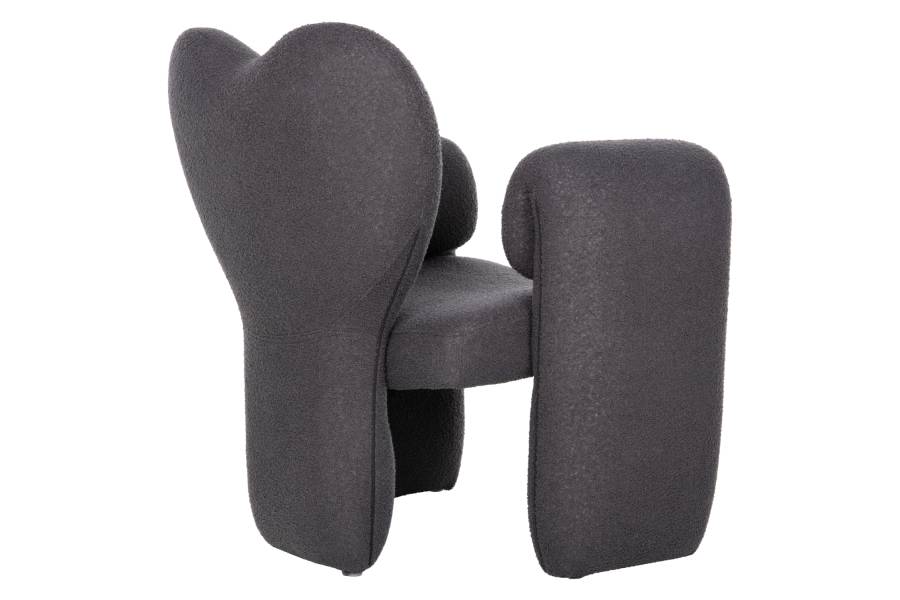 ΠΟΛΥΘΡΟΝΑ HARTT HM9777.01 ΓΚΡΙ TEDDY ΥΦΑΣΜΑ 84x74x87Yεκ.