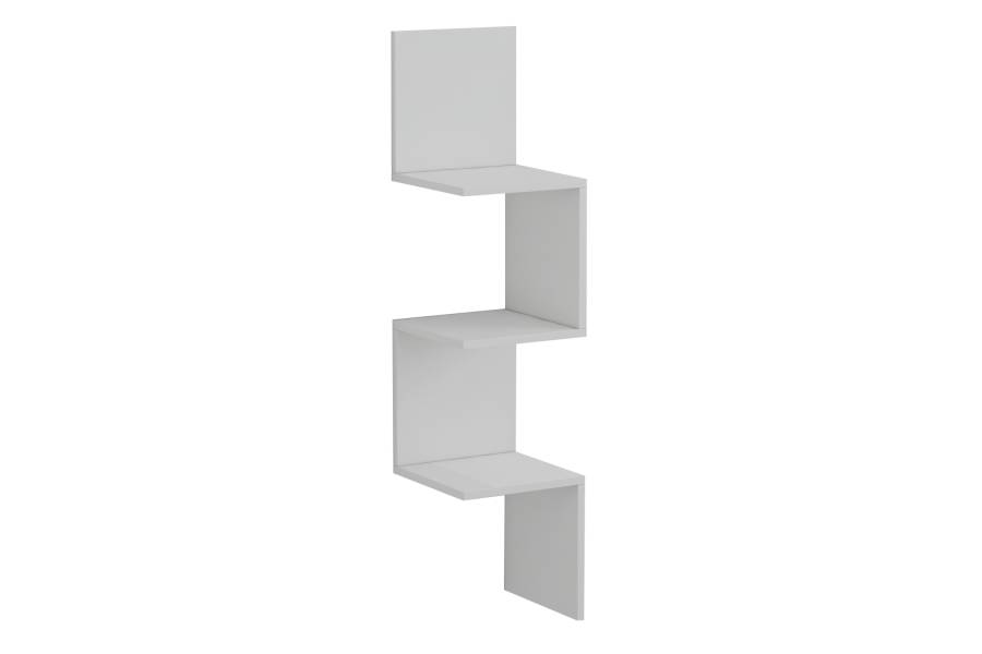 ΕΠΙΤΟΙΧΙΑ ΓΩΝΙΑΚΗ ΡΑΦΙΕΡΑ ILLUSION HM8935.12 ΜΕΛΑΜΙΝΗ ΣΕ ΛΕΥΚΟ 25x25x105,4Υεκ.