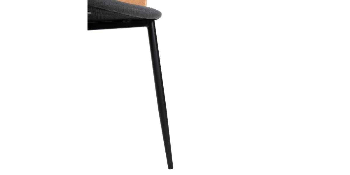ΚΑΡΕΚΛΑ VELP HM9616.02 ΞΥΛΟ ΣΕ ΦΥΣΙΚΟ-ΓΚΡΙ ΥΦΑΣΜΑ-ΜΑΥΡΑ ΜΕΤΑΛ. ΠΟΔΙΑ 55,5x50x79Υεκ.