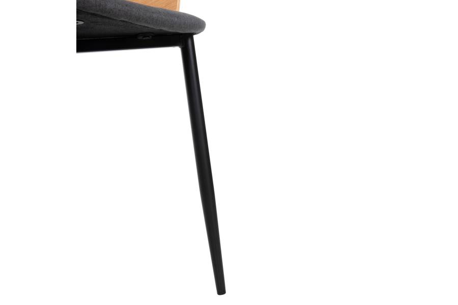 ΚΑΡΕΚΛΑ VELP HM9616.02 ΞΥΛΟ ΣΕ ΦΥΣΙΚΟ-ΓΚΡΙ ΥΦΑΣΜΑ-ΜΑΥΡΑ ΜΕΤΑΛ. ΠΟΔΙΑ 55,5x50x79Υεκ.