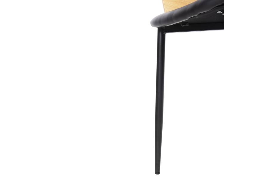 ΚΑΡΕΚΛΑ VELP HM9616.01 ΞΥΛΟ ΣΕ ΦΥΣΙΚΟ-ΜΑΥΡΟ PU-ΜΑΥΡΑ ΜΕΤΑΛ. ΠΟΔΙΑ 55,5x50x79Υεκ.