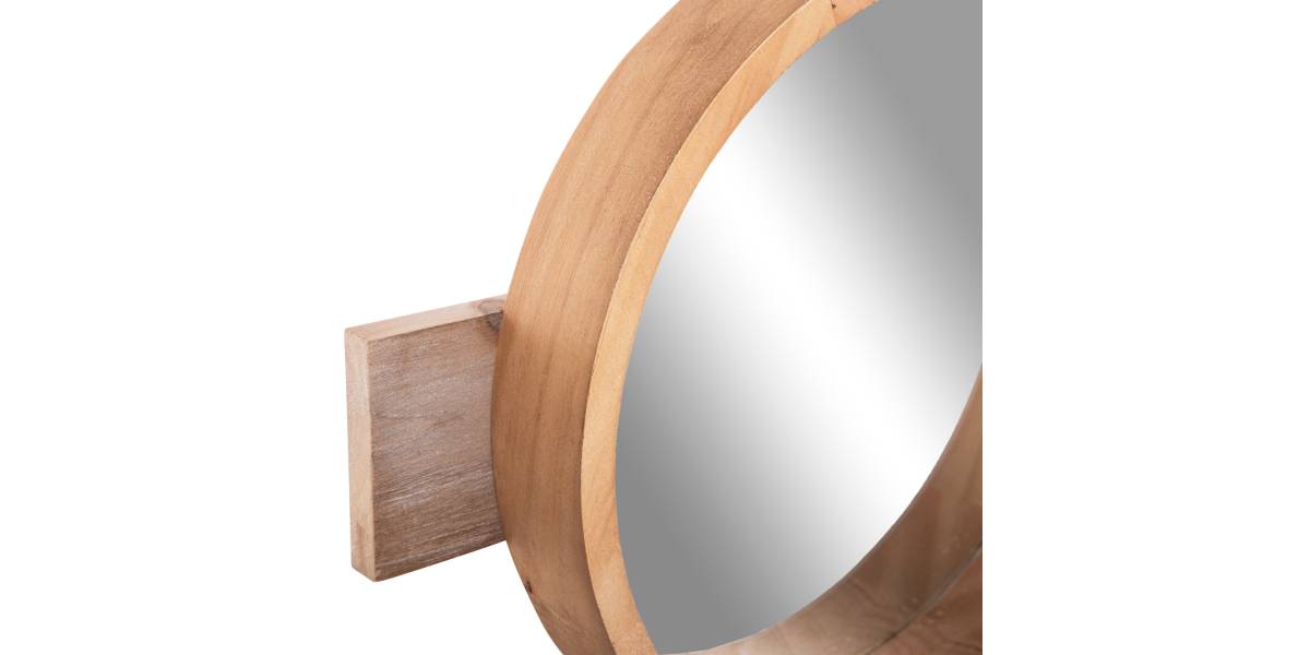 ΚΑΘΡΕΠΤΗΣ ΤΟΙΧΟΥ ΣΤΡΟΓΓΥΛΟΣ SCUTTLE HM4222 FIR WOOD&MDF-BLACK METAL 80x6,5x30,5Υεκ.