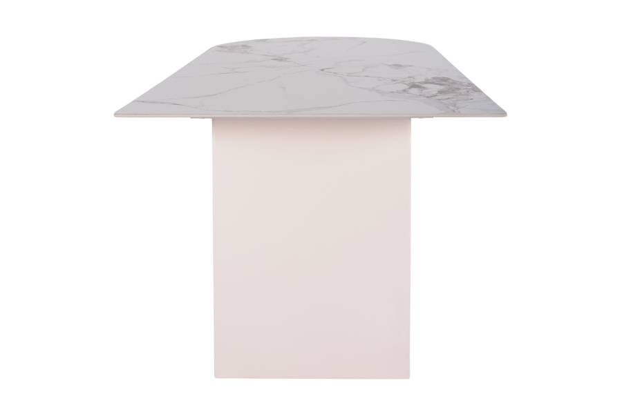 ΤΡΑΠΕΖΙ ΤΡΑΠΕΖΑΡΙΑΣ CERAMUS HM9772.01 12mmΚΕΡΑΜΙΚΟ TOP ΛΕΥΚΟ ΜΑΡΜΑΡΟ-MDF ΛΕΥΚΟ 180x90x76Υεκ.