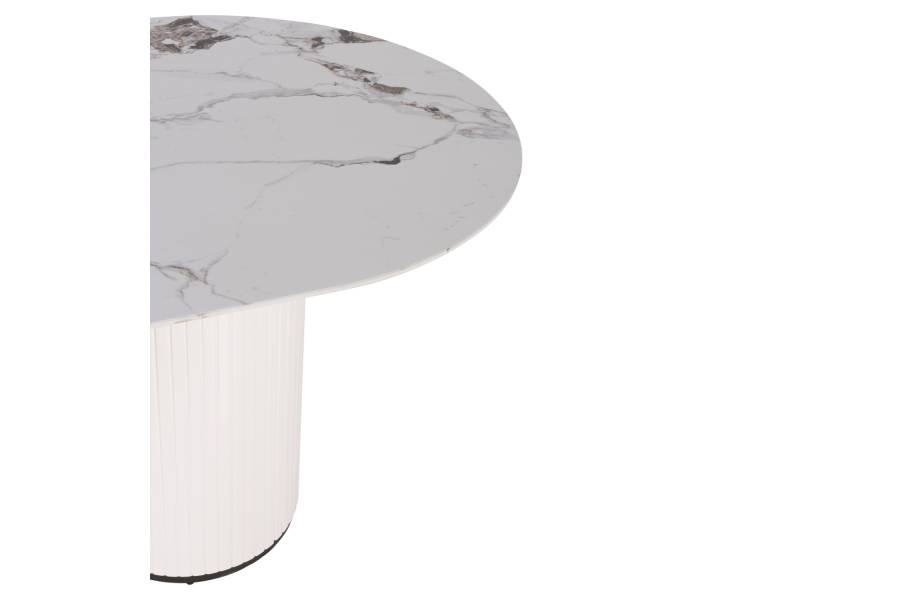 ΤΡΑΠΕΖΙ ΤΡΑΠΕΖΑΡΙΑΣ CERAMUS HM9772.01 12mmΚΕΡΑΜΙΚΟ TOP ΛΕΥΚΟ ΜΑΡΜΑΡΟ-MDF ΛΕΥΚΟ 180x90x76Υεκ.