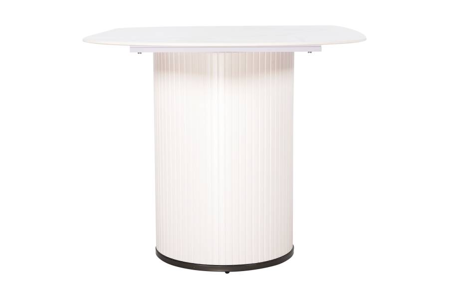 ΤΡΑΠΕΖΙ ΤΡΑΠΕΖΑΡΙΑΣ CORBY HM9771.01 12mmΚΕΡΑΜΙΚΟ ΛΕΥΚΟ ΜΑΡΜΑΡΟ-MDF ΛΕΥΚΟ 180x90x76Υ εκ.
