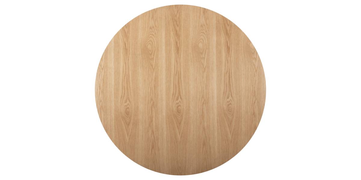 ΤΡΑΠΕΖΙ ΣΤΡΟΓΓΥΛΟ DENTY HM9612.01 MDF ΜΕ ΚΑΠΛΑΜΑ ΔΡΥΟΣ-ΧΡΩΜΑ ΔΡΥΟΣ Φ120x75Υεκ.