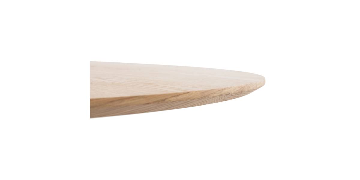 ΤΡΑΠΕΖΙ ΣΤΡΟΓΓΥΛΟ DENTY HM9612.01 MDF ΜΕ ΚΑΠΛΑΜΑ ΔΡΥΟΣ-ΧΡΩΜΑ ΔΡΥΟΣ Φ120x75Υεκ.